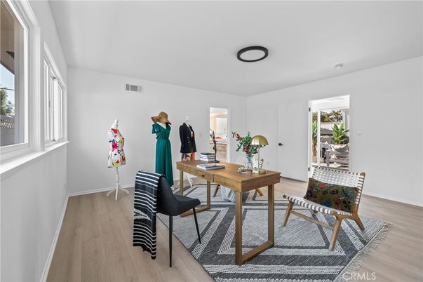 Home Office, Interior, Wood Texture Flooring