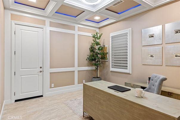 Home Office, Interior, Recessed Lighting