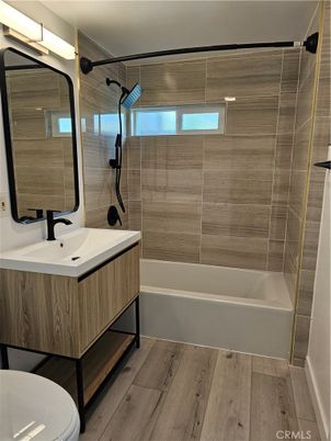 Bathroom, Interior, Wood Texture Flooring