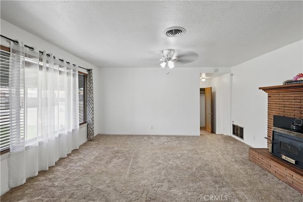Empty room, Fireplace, Interior