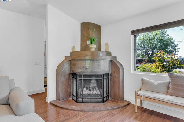 Fireplace, Interior, Wood Texture Flooring