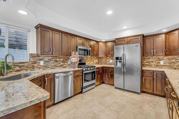 Interior, Kitchen, Recessed Lighting, Stainless Steel Appliances