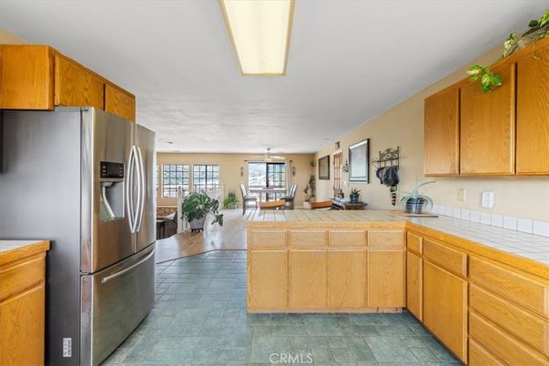 Dining room, Interior, Kitchen, Living room, Stainless Steel Appliances, Wood Texture Flooring