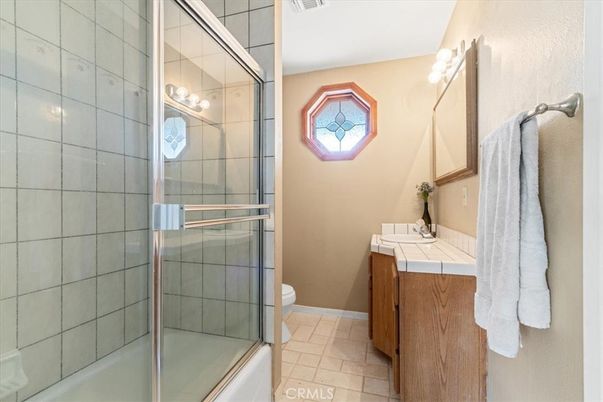 Bathroom, Glass Shower, Interior, Tile Countertops