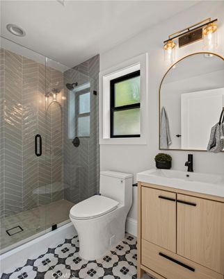 Bathroom, Glass Shower, Interior