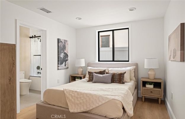 Bathroom, Bedroom, Interior, Recessed Lighting, Wood Texture Flooring