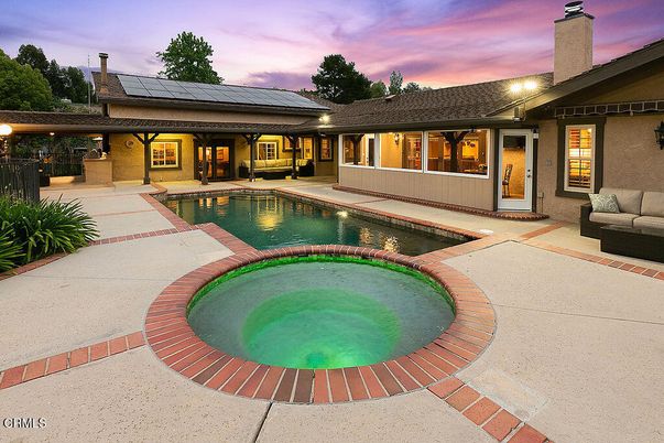Exterior, Pool, Solar Panels