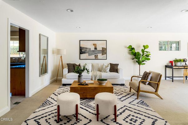 Interior, Living room, Recessed Lighting