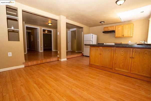Interior, Kitchen, Wood Texture Flooring