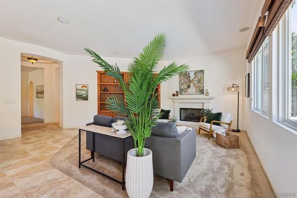 Fireplace, Interior, Living room, Recessed Lighting