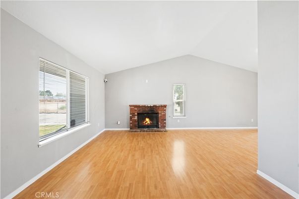 Empty room, Fireplace, Interior, Wood Texture Flooring