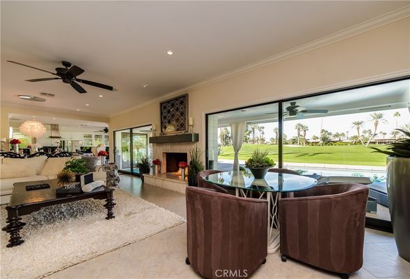 Chandelier, Dining room, Fireplace, Interior, Kitchen, Living room, Recessed Lighting