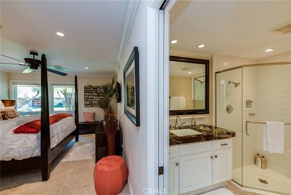 Bathroom, Bedroom, Glass Shower, Interior, Recessed Lighting
