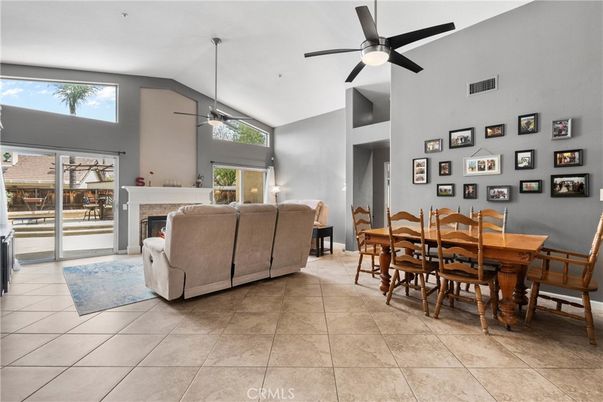 Dining room, Fireplace, Interior, Living room