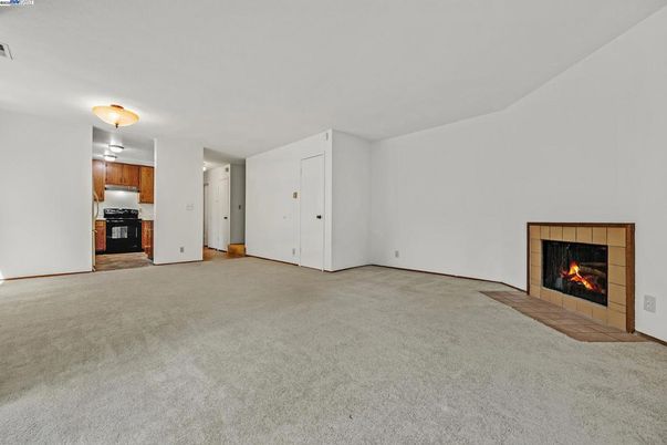 Empty room, Fireplace, Interior, Kitchen
