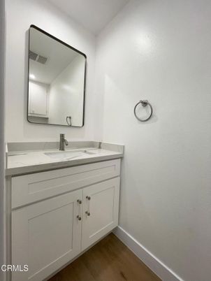 Bathroom, Dual Sink Vanities, Interior, Wood Texture Flooring