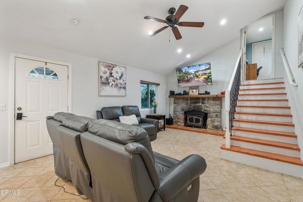 Fireplace, Interior, Living room, Recessed Lighting
