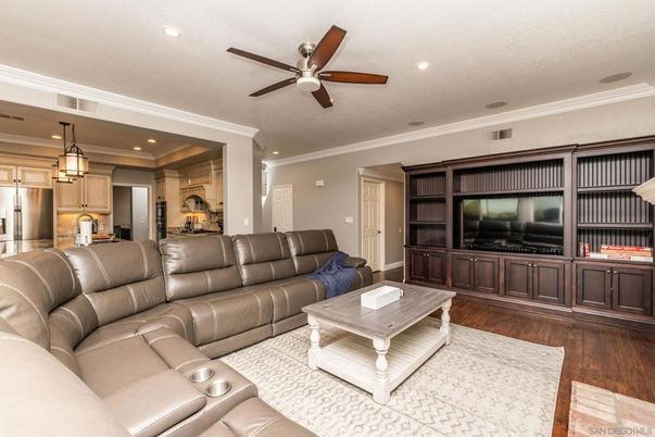Interior, Kitchen, Living room, Pendant Lights, Recessed Lighting, Stainless Steel Appliances, Wood Texture Flooring