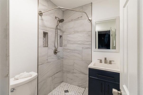 Bathroom, Glass Shower, Interior, Marble Walls
