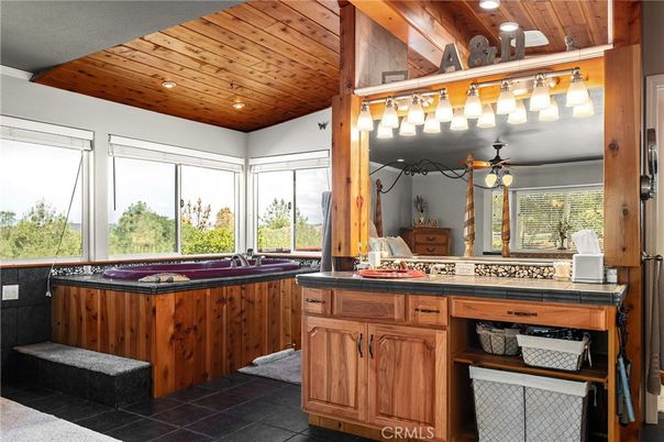 Hot Tub, Interior, Recessed Lighting, Wooden Ceilings