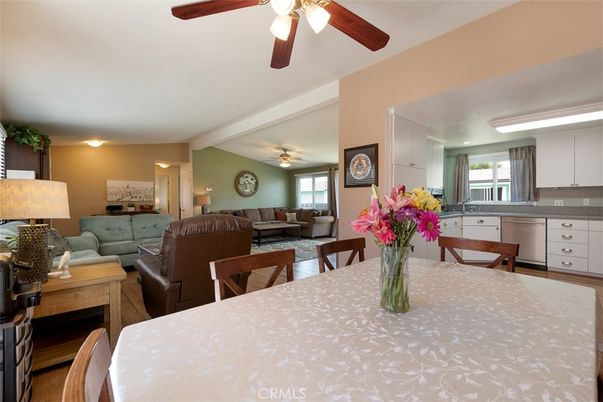 Dining room, Interior, Kitchen, Living room, Recessed Lighting