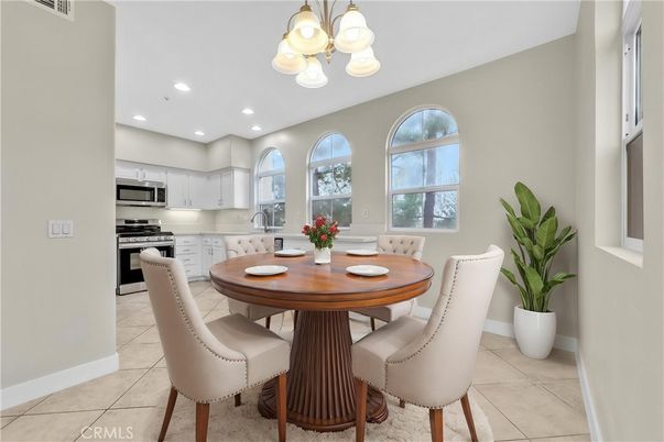 Dining room, Interior, Kitchen, Recessed Lighting, Stainless Steel Appliances