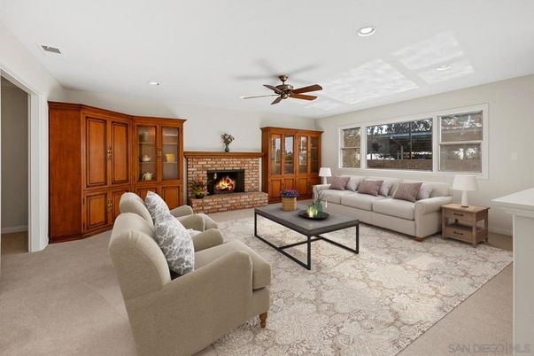 Fireplace, Interior, Living room, Recessed Lighting