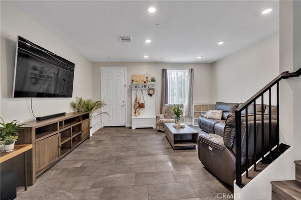 Interior, Living room, Recessed Lighting