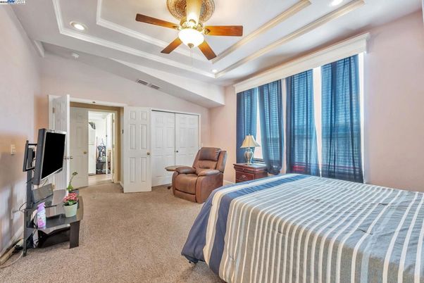 Bedroom, Interior, Recessed Lighting