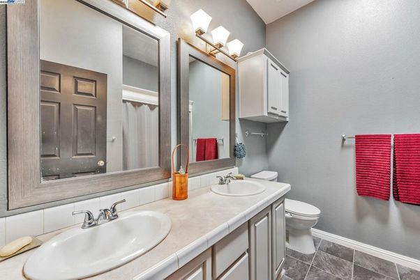 Bathroom, Dual Sink Vanities, Interior, Tile Countertops