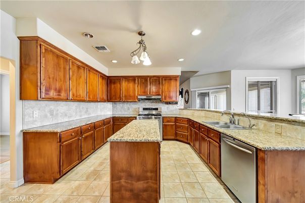 Interior, Kitchen, Pendant Lights, Recessed Lighting, Stainless Steel Appliances