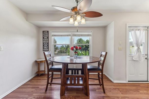 Dining room, Interior, Wood Texture Flooring