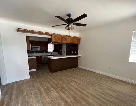 Interior, Kitchen, Wood Texture Flooring