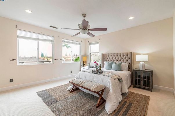 Bedroom, Interior, Recessed Lighting