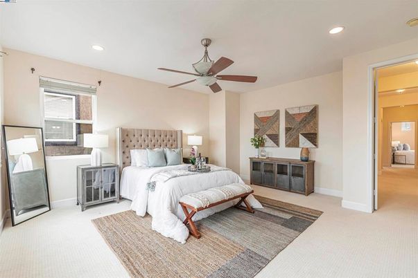 Bedroom, Interior, Recessed Lighting