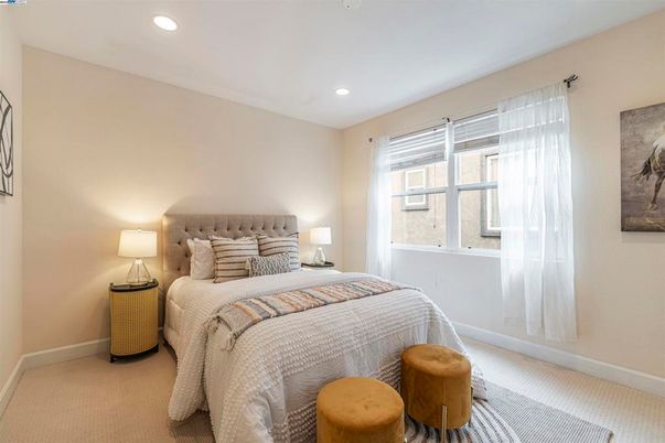 Bedroom, Interior, Recessed Lighting