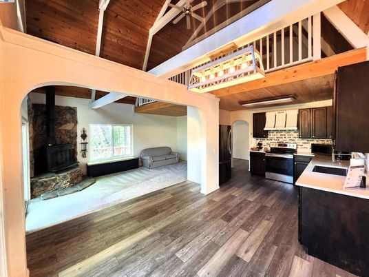 Interior, Kitchen, Wooden Beams, Wooden Ceilings, Wood Texture Flooring