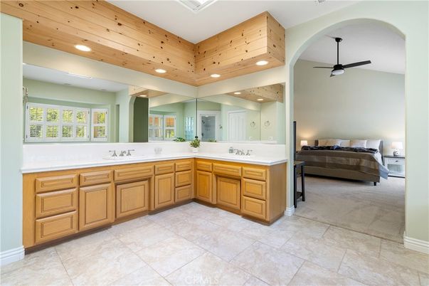 Bathroom, Bedroom, Interior, Recessed Lighting, Wooden Ceilings, Wooden Walls