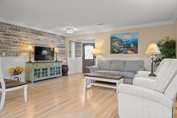 Interior, Living room, Stone Walls, Wood Texture Flooring