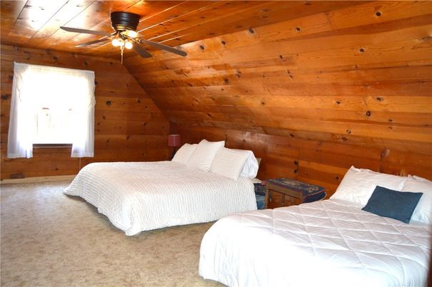Bedroom, Interior, Wooden Ceilings, Wooden Walls
