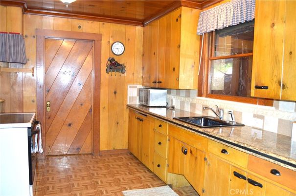Interior, Kitchen, Wood Texture Flooring, Wooden Walls