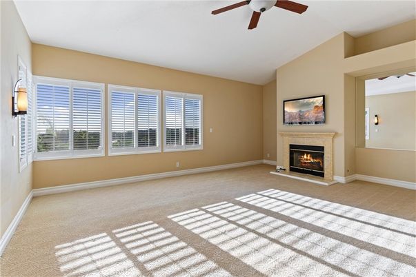 Empty room, Fireplace, Interior