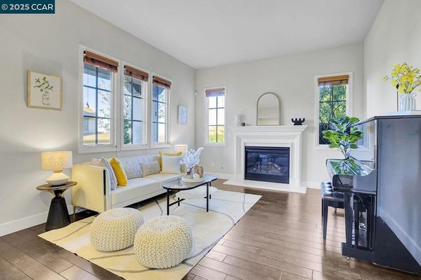 Fireplace, Interior, Living room, Piano, Wood Texture Flooring