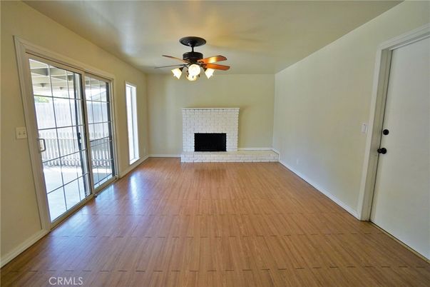 Empty room, Fireplace, Interior, Wood Texture Flooring