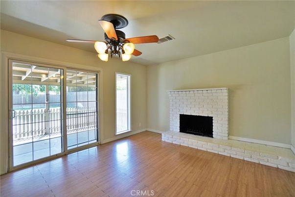 Empty room, Fireplace, Interior, Wood Texture Flooring