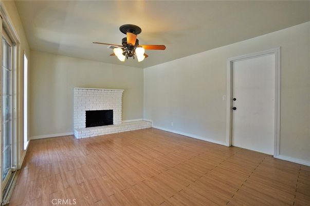Empty room, Fireplace, Interior, Wood Texture Flooring