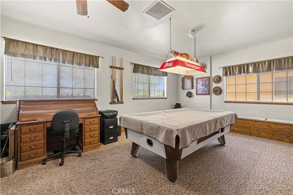 Billiard Table, Game Room, Home Office, Interior, Pendant Lights
