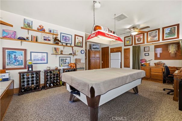 Billiard Table, Game Room, Home Office, Interior, Pendant Lights