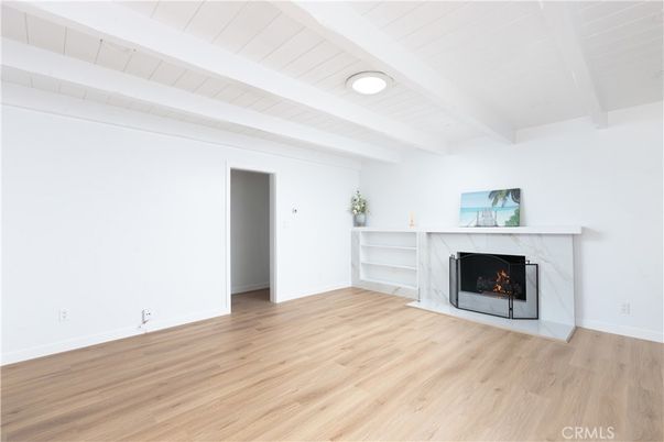 Empty room, Fireplace, Interior, Wood Texture Flooring