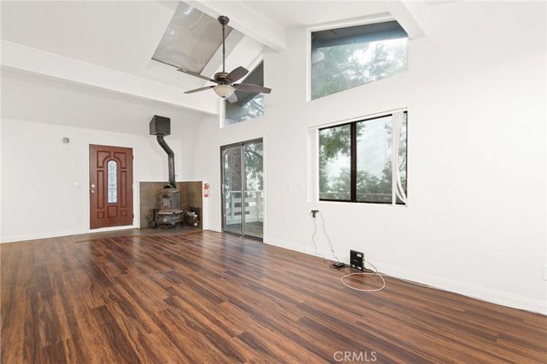 Empty room, Fireplace, Interior, Wood Texture Flooring